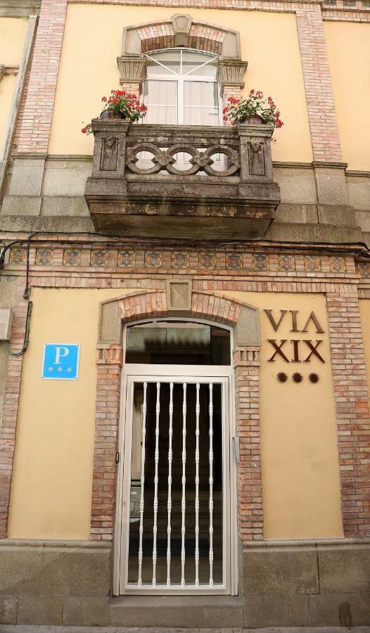 Hotel Vía XIX Caldas De Reis Exterior foto